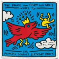 Keith Haring Princess Gloria S Birthday Party Invite