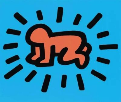 art oil painting reproduction of  Keith Haring Radiant Baby 1990 museum quality handmade