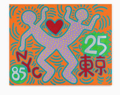 art oil painting reproduction of  Keith Haring Sister Cities - For Tokyo museum quality handmade