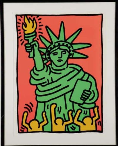 art oil painting reproduction of  Keith Haring Statue Of Liberty museum quality handmade