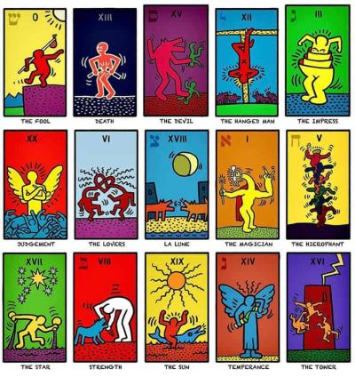 art oil painting reproduction of  Keith Haring Tarot Cards museum quality handmade