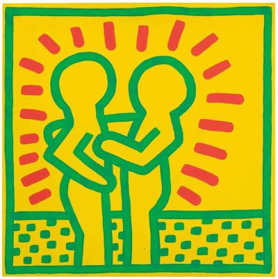 art oil painting reproduction of  Keith Haring Untitled - 1983 Napoli museum quality handmade