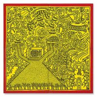 Keith Haring Untitled - Acrylic On Canvas In Four Parts