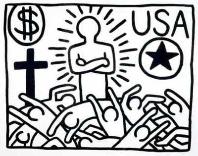 art oil painting reproduction of  Keith Haring Untitled 1982 museum quality handmade