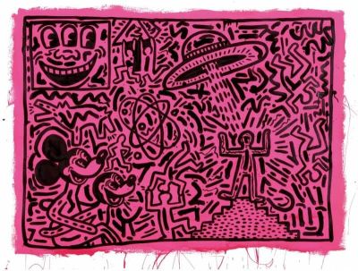 art oil painting reproduction of  Keith Haring Untitled 1982 museum quality handmade