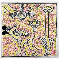 Keith Haring Untitled 1983 Hand Painted Reproduction