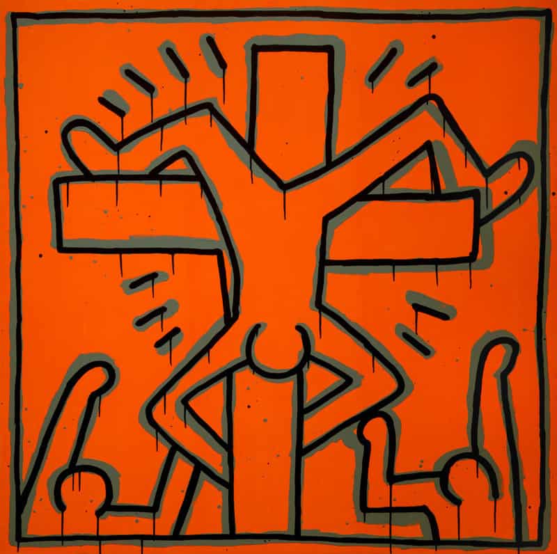 Keith Haring Untitled 1984 - Martyrdom Of St Peter museum quality