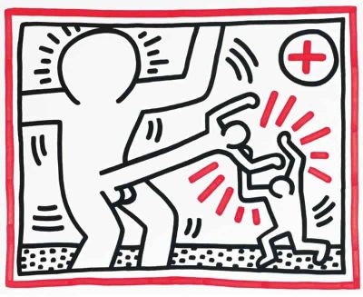 art oil painting reproduction of  Keith Haring Untitled 1985 museum quality handmade