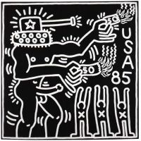 Keith Haring Untitled 1985 - Cuba No Libre