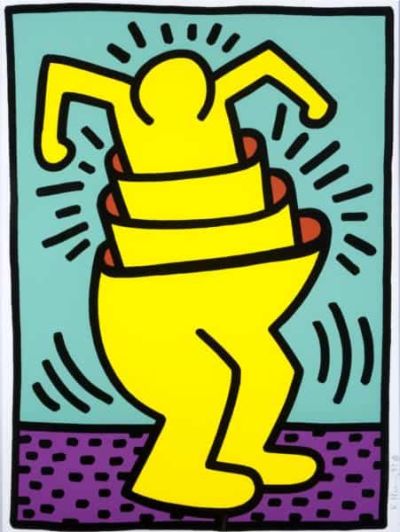 art oil painting reproduction of  Keith Haring Untitled 1989 museum quality handmade