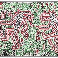 Keith Haring Untitled Dancing Dogs