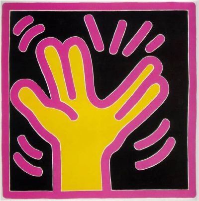 art oil painting reproduction of  Keith Haring Untitled For Cy Twombly 1988 museum quality handmade
