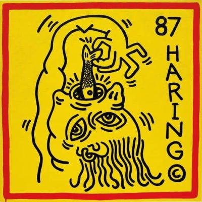 art oil painting reproduction of  Keith Haring Untitled Knokke 3 1987 museum quality handmade