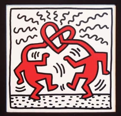art oil painting reproduction of  Keith Haring Untitled Love museum quality handmade