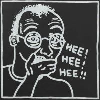 Keith Haring Untitled Self-portrait 1985 Hand Painted Reproduction