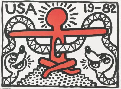art oil painting reproduction of  Keith Haring Usa 19-82 museum quality handmade