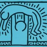 Keith Haring Victory In Blue