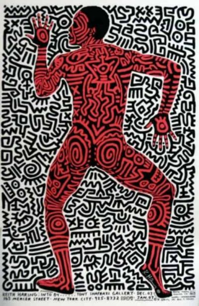 art oil painting reproduction of  Keith Haring White Knight museum quality handmade