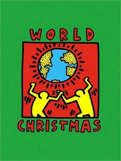 art oil painting reproduction of  Keith Haring World Christma museum quality handmade
