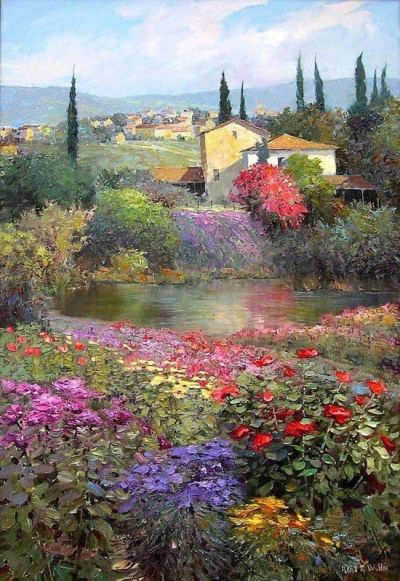 art oil painting reproduction of  Kent R. Wallis Landscape museum quality handmade