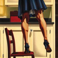 Kenton Nelson In The Kitchen Hand Painted Reproduction