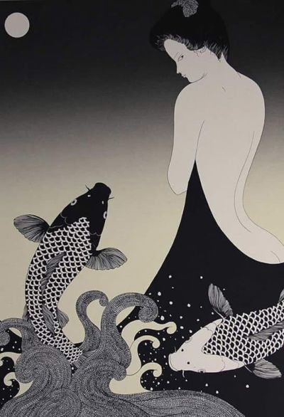 art oil painting reproduction of  Kimiko Kojima White Night 1984 museum quality handmade
