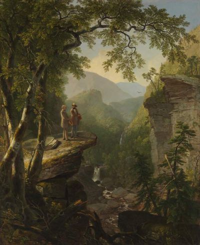 art oil painting reproduction of  Kindred Spirits - Landscape By Asher Brown Durand museum quality handmade