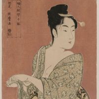 Kitagawa Utamaro Woman Drying Her Hands