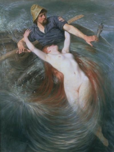 art oil painting reproduction of  Knut Ekwall Fisherman And The Siren museum quality handmade