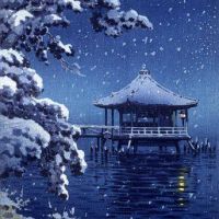 Koitsu Tsuchiya Floating Pavillion Of Katada In Snow 1934