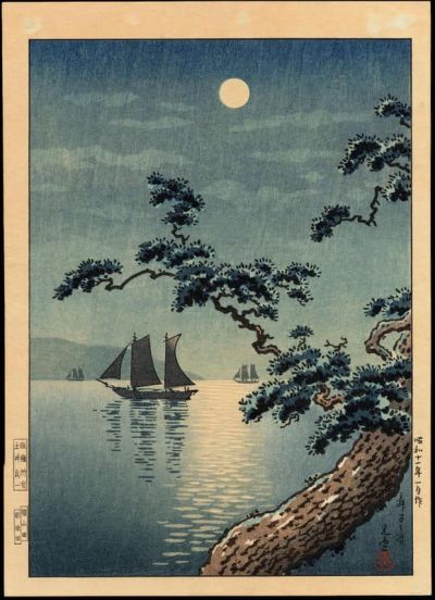 art oil painting reproduction of  Koitsu Tsuchiya Maiko Sea Shore museum quality handmade