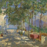 Konstantin Gorbatov Patio In Capri 1925