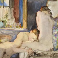 Konstantin Somov The Lovers 1933