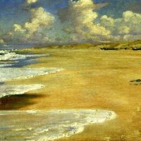 Kroyer Marie Kroyer Painting On The Beach Hand Painted Reproduction