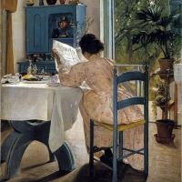 L.a. Ring At Breakfast 1898 Hand Painted Reproduction