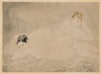 art oil painting reproduction of  L Onard Tsuguharu Foujita Les Deux Amies 1930 museum quality handmade