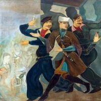 Lado Gudiashvili - A Tbilisi Scene Early 1920