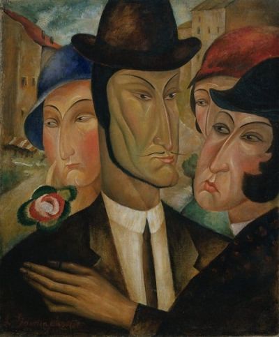 art oil painting reproduction of  Lado Gudiashvili - The Parisian 1921 museum quality handmade