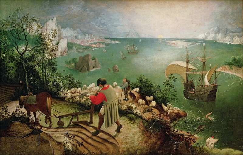 Landscape With The Fall Of Icarus - Landscape By Peter Bruegel The Elder museum quality