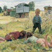 Laura Knight Young Gypsies 1937