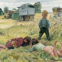 Laura Knight Young Gypsies 1937 Hand Painted Reproduction