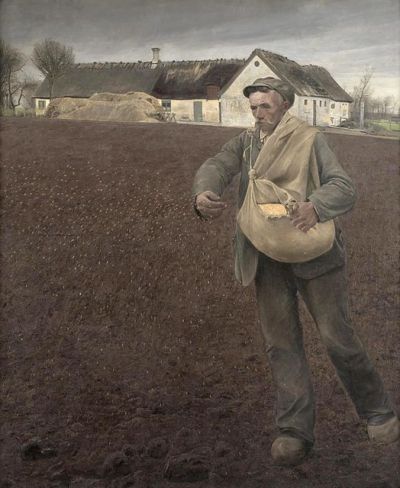 art oil painting reproduction of  Laurits Andersen Ring The Sower 1910 museum quality handmade