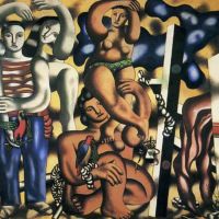 Leger Composition With The Two Parrots