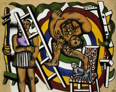 art oil painting reproduction of  Leger The Acrobat And His Partner museum quality handmade