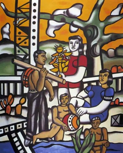 art oil painting reproduction of  Leger The Camper museum quality handmade