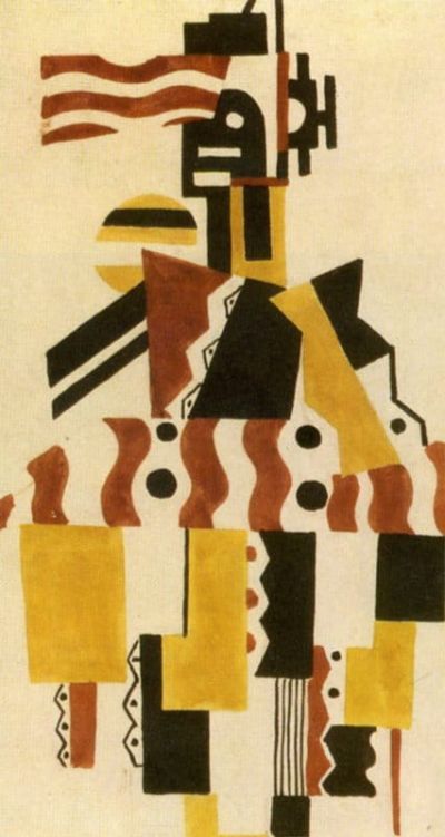 art oil painting reproduction of  Leger The Creation Of The World Great Figure Drawing Of Costume museum quality handmade