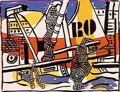 art oil painting reproduction of  Leger The Port Of Trouville museum quality handmade