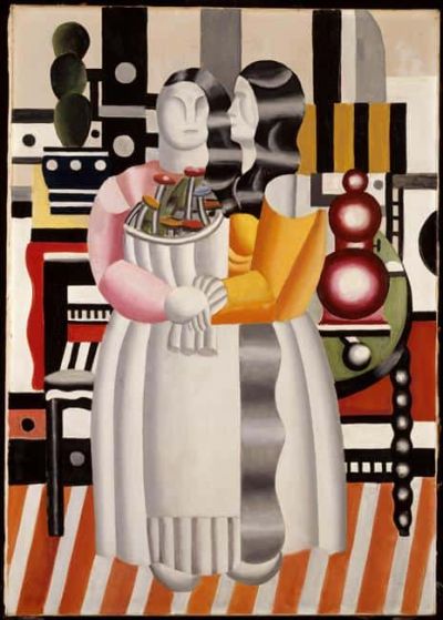 art oil painting reproduction of  Leger The Two Women Bouquet museum quality handmade