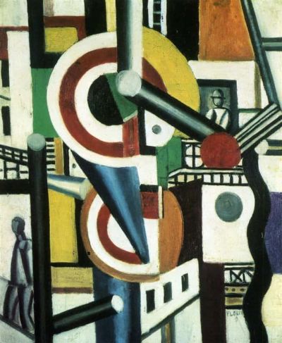 art oil painting reproduction of  Leger Two Discs In The City museum quality handmade
