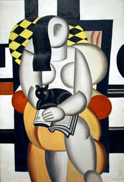 art oil painting reproduction of  Leger Woman With A Cat museum quality handmade